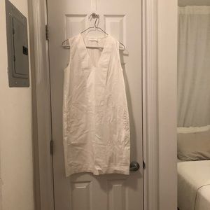 Everlane Cotton Poplin V-neck Dress